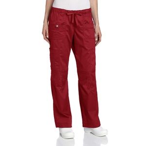 Dickies Scrubs Gen Flex Fit Solid Cargo Pants Wine